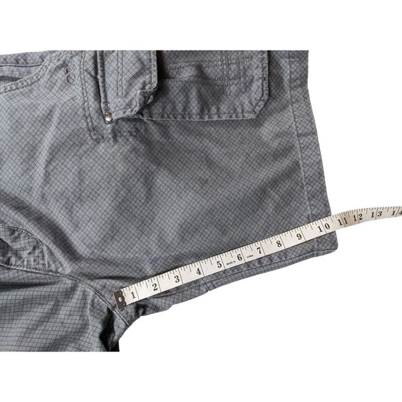 Ocean Pacific OP Mens 34 Cargo Shorts Utility Pockets Checkered Grid Pattern - Picture 3 of 15